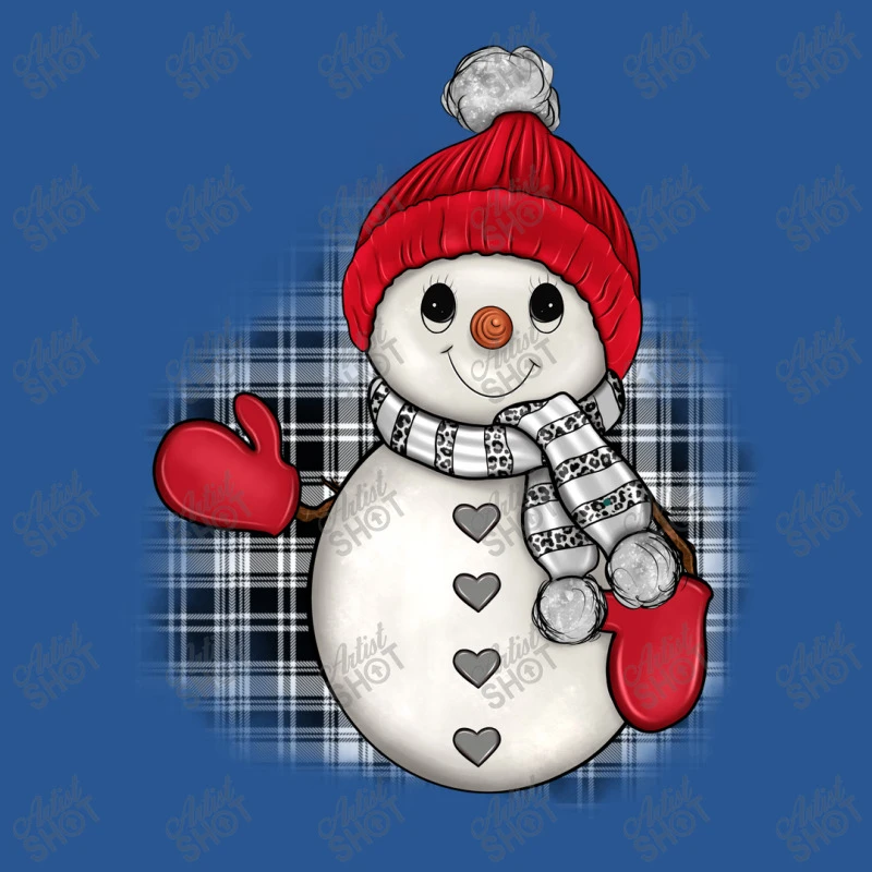 Grey Christmas Snowman T-Shirt - Image 5