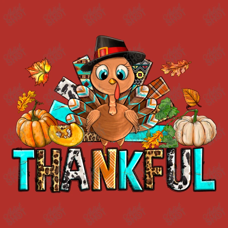 Thankful Turkey Pumpkin Crewneck Sweatshirt - Image 5