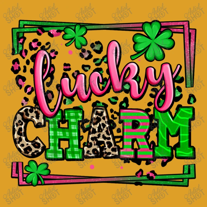 Lucky Charm St Patricks Leopard Frame T-Shirt - Image 5