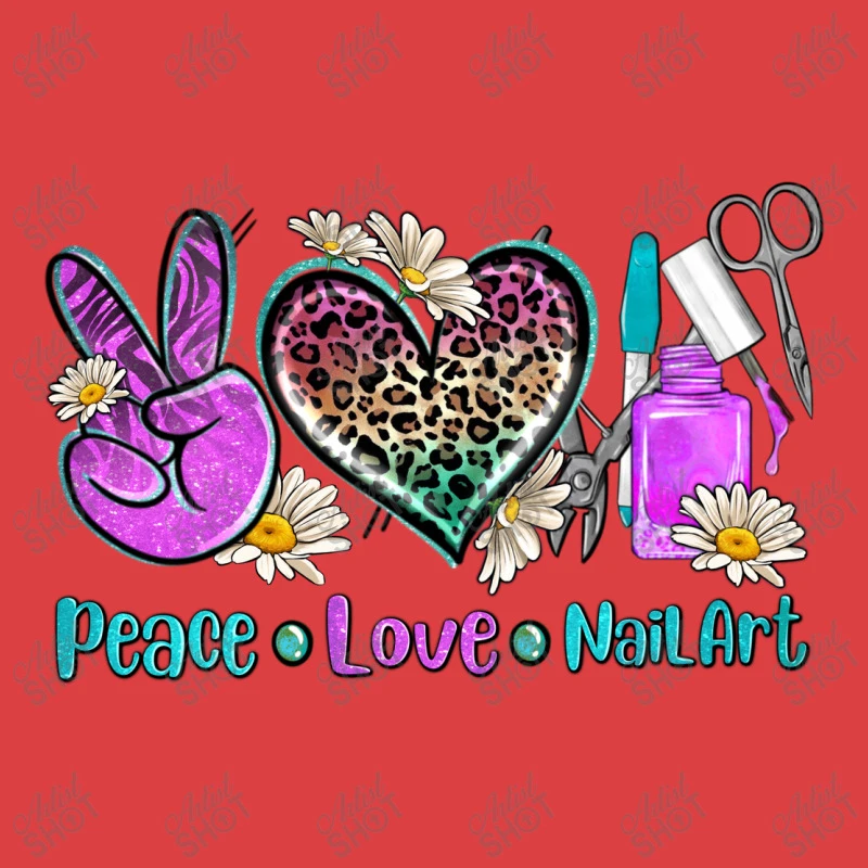 Peace Love Nail Art Tank Top - Image 5