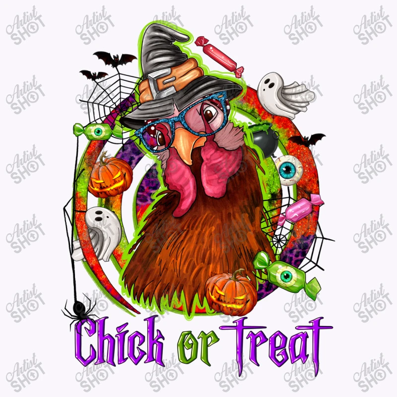 Chick Or Treat Halloween Tank Top - Image 5