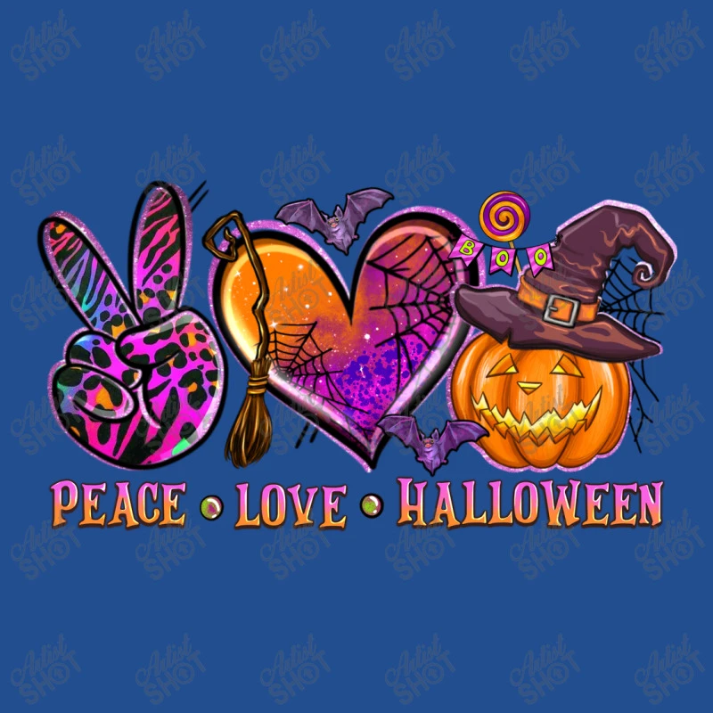 Peace Love Halloween Crewneck Sweatshirt - Image 5