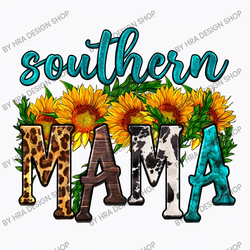 Southern Mama With Sunflowers T-Shirt - Image 5