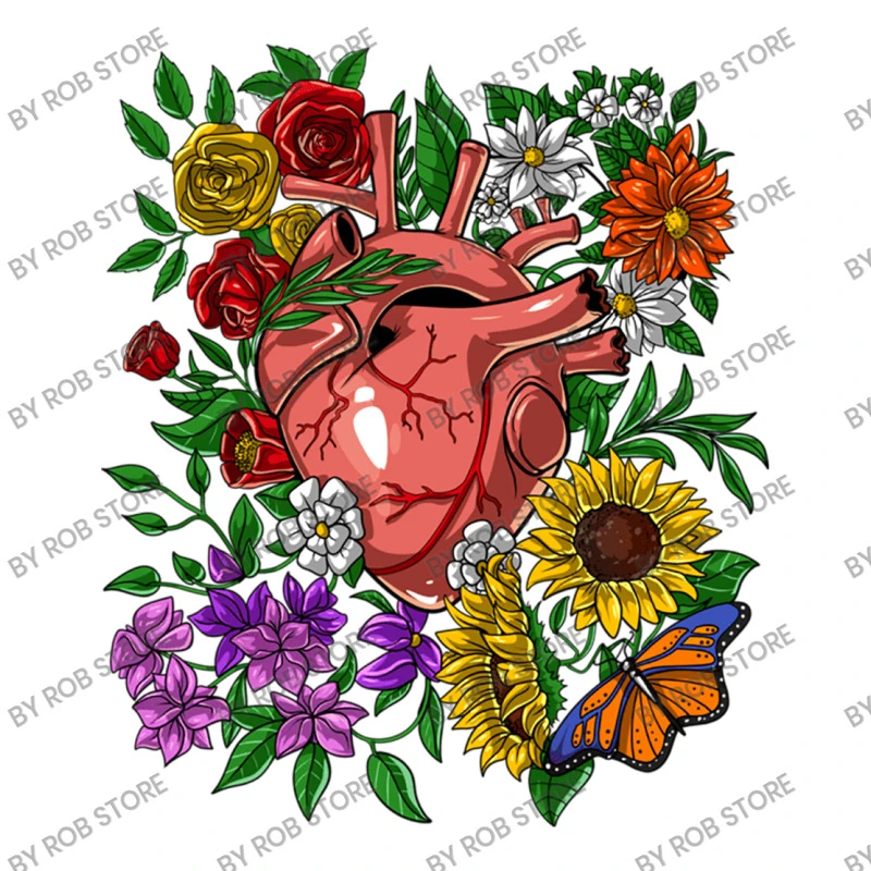 Floral Anatomical Heart Crewneck Sweatshirt - Image 5
