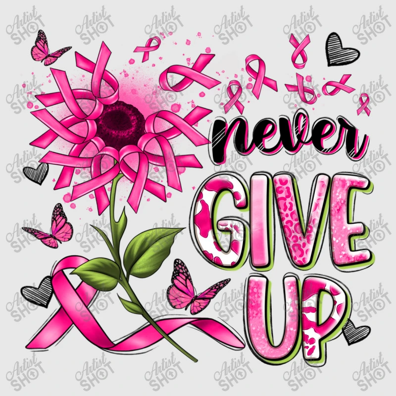 Never Give Up Breast Cancer Sunflower Hoodie & Jogger Set - Image 4