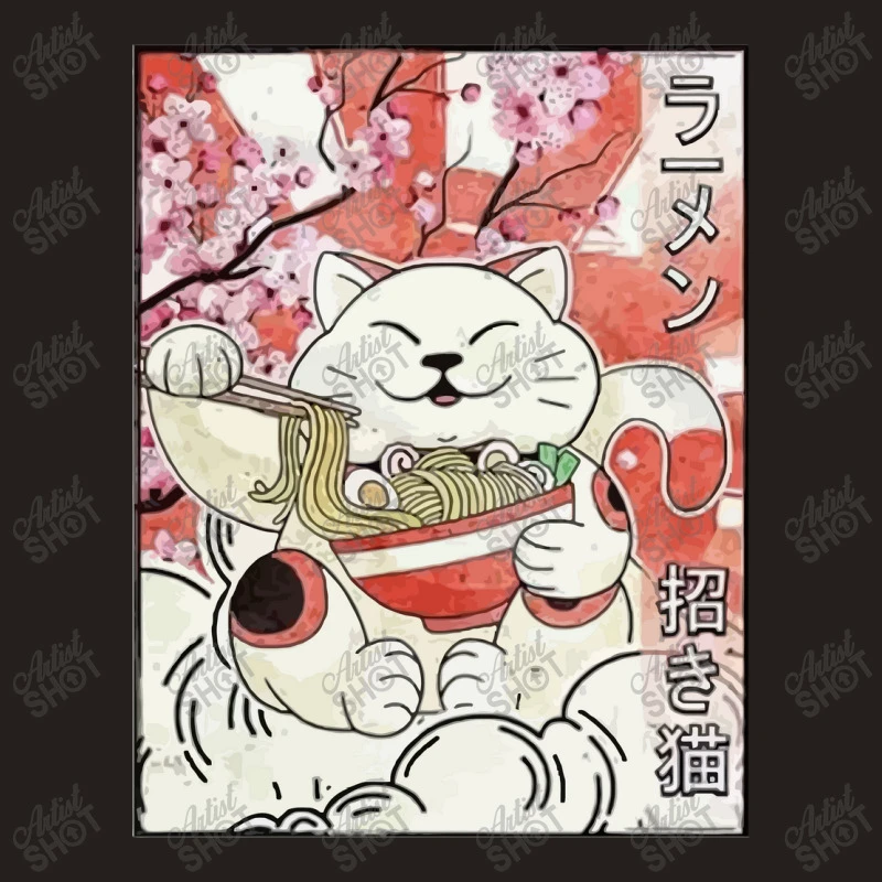 Japanese Noodles Maneki Neko Tank Top - Image 5