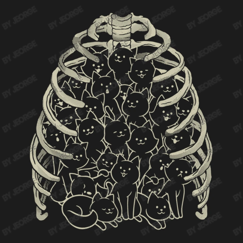 Neko Cat Ribcage Black And White Hoodie & Jogger Set - Image 4