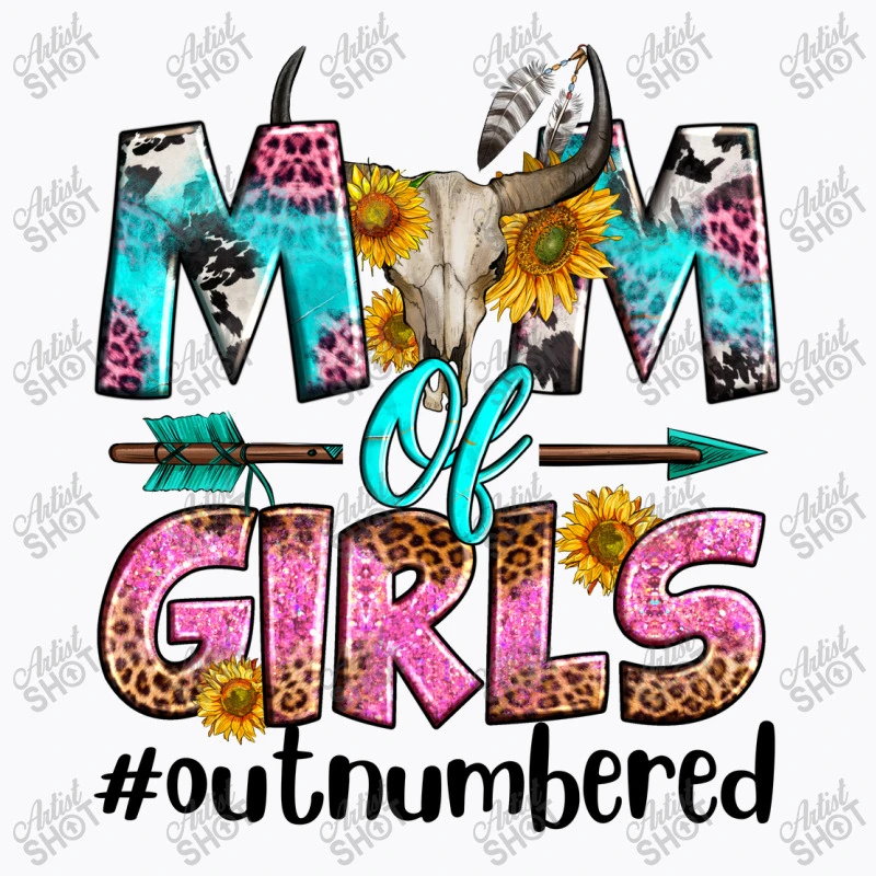 Mom Of Girls Out Numbered T-Shirt - Image 5