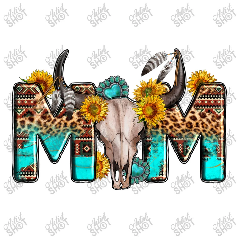 Western Bull Skull Mom Crewneck Sweatshirt - Image 5