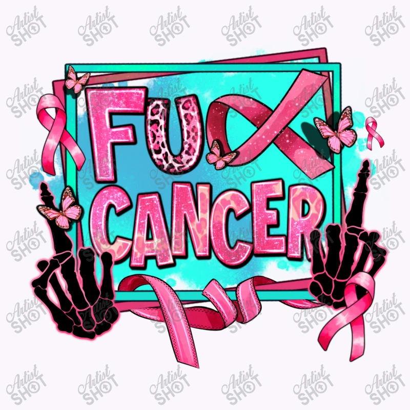 Fuck Cancer Tank Top - Image 5