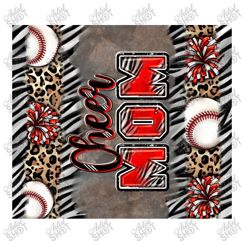 Cheer Mom Baseball 3/4 Sleeve Shirt - Image 5