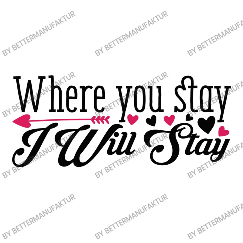 Where You Stay I Will Stay Happy Valentine S Day R 3/4 Sleeve Shirt - Image 5