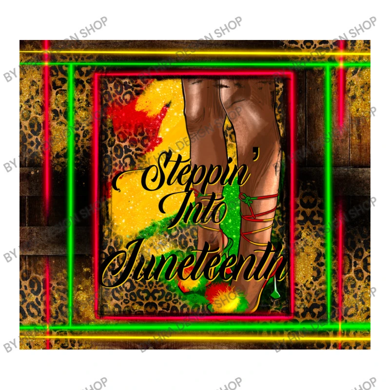 Steppin Into Juneteenth 3/4 Sleeve Shirt - Image 5