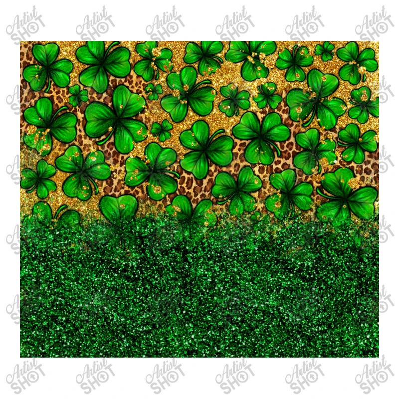 St. Patrick's Day Shamrocks Leopard Crewneck Sweatshirt - Image 5