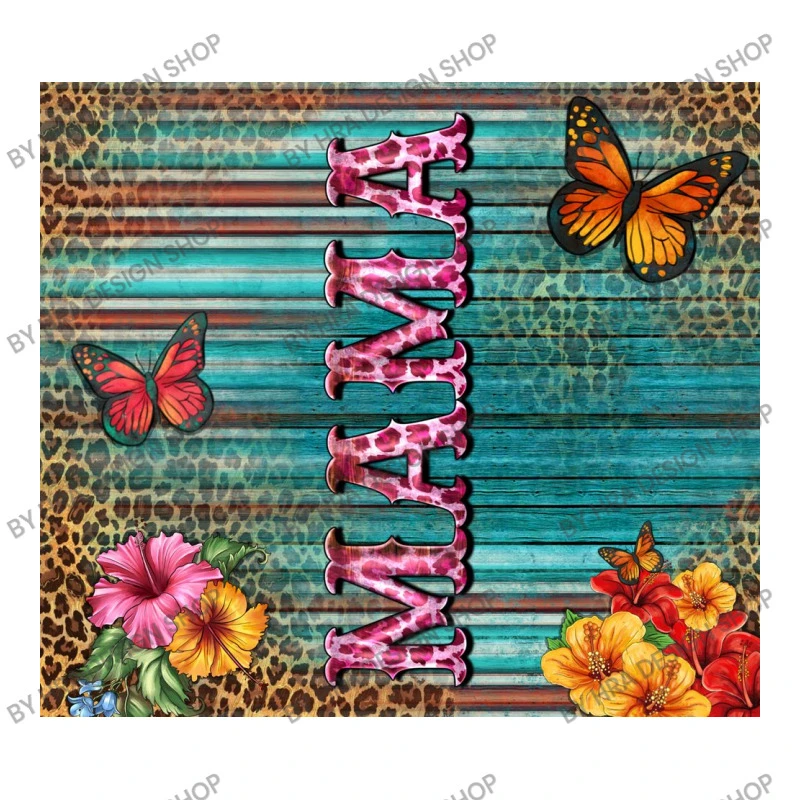 Western Leopard Mama Serape 3/4 Sleeve Shirt - Image 5