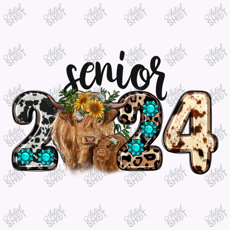 Western Senior 2024 Cow Tank Top - Image 5