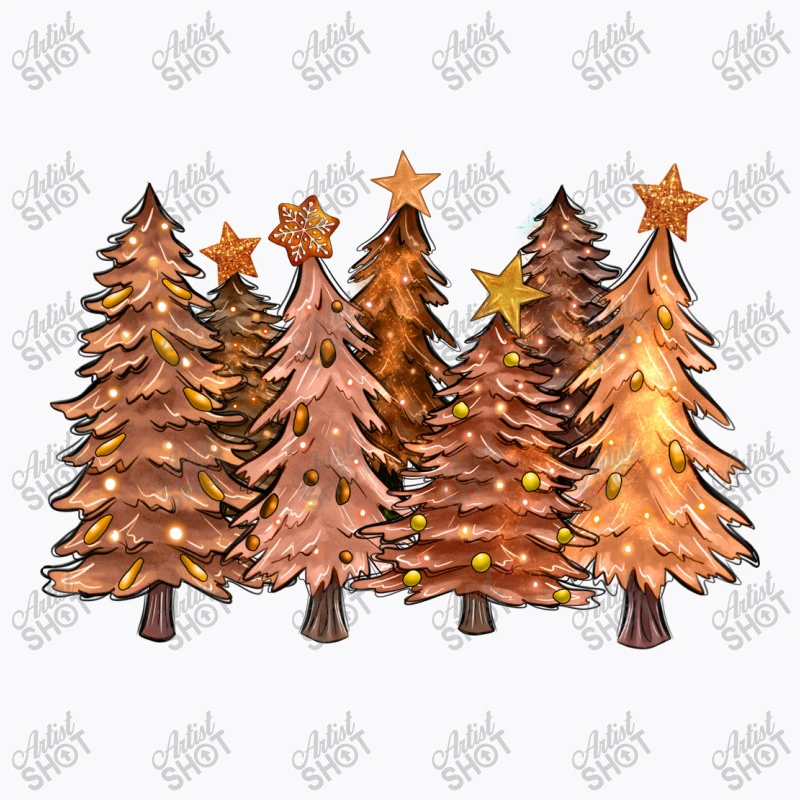 Melanin Christmas Trees With Lights T-Shirt - Image 5