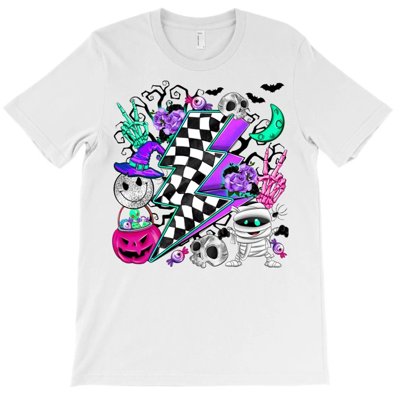 Halloween Lightning Bolt T-Shirt - Image 3