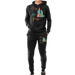 Happy 8st Birthday,cute Dinosaur Hoodie & Jogger Set