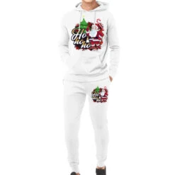 Christmas Santa Claus Decoration Hoodie & Jogger Set