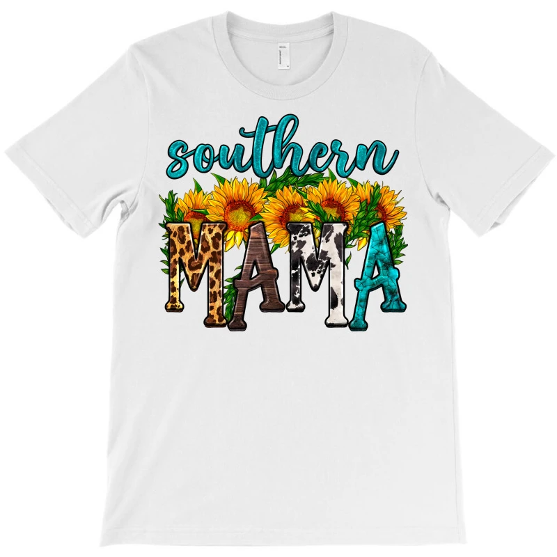 Southern Mama With Sunflowers T-Shirt - Image 3
