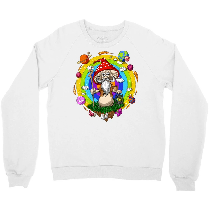 Magic Mushroom Wizard Crewneck Sweatshirt - Image 3