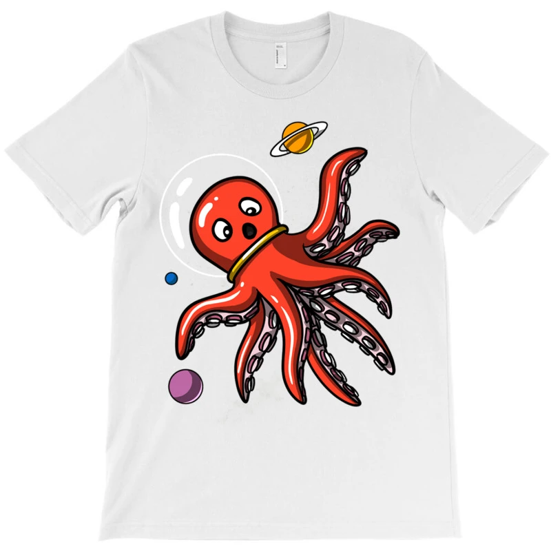 Space Octopus Astronaut T-Shirt - Image 3