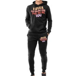 Never Apologize For Being You Svg Hoodie & Jogger Set