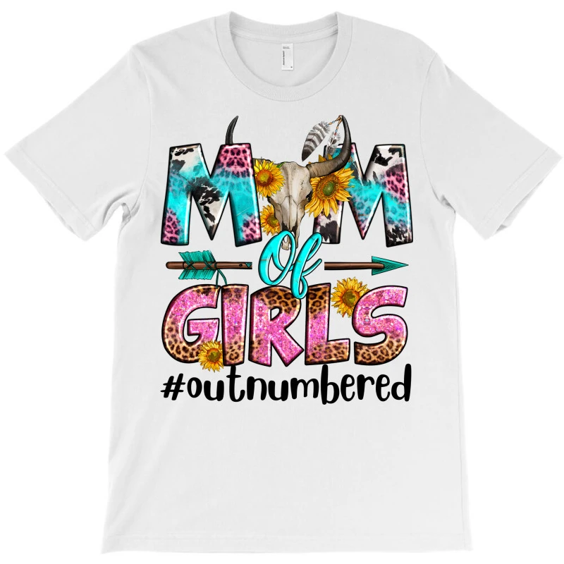 Mom Of Girls Out Numbered T-Shirt - Image 3