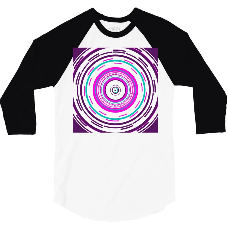 Psychedelic Tunnel 3/4 Sleeve Shirt - Image 3