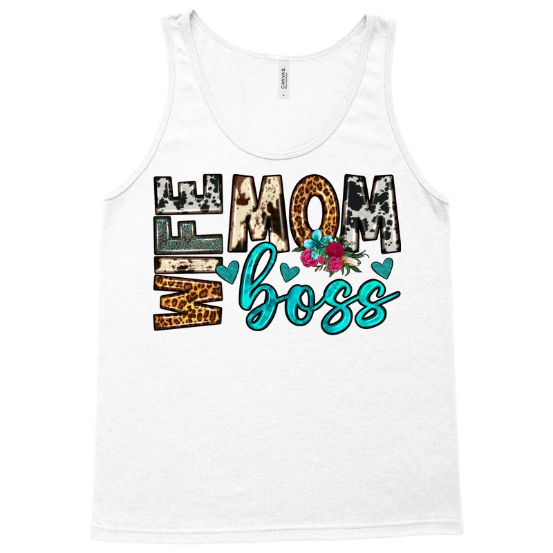 Wife Mom Boss Tank Top - Image 3