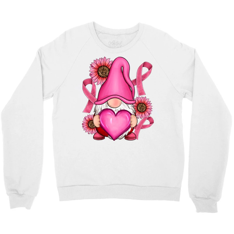 Breast Cancer Gnomes Crewneck Sweatshirt - Image 3