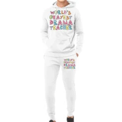 World S Okayest Drama Teacher Gift Idea Hoodie & Jogger Set