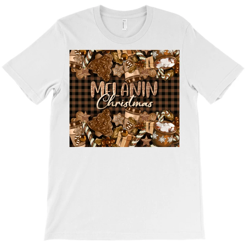 Melanin Christmas T-Shirt - Image 3