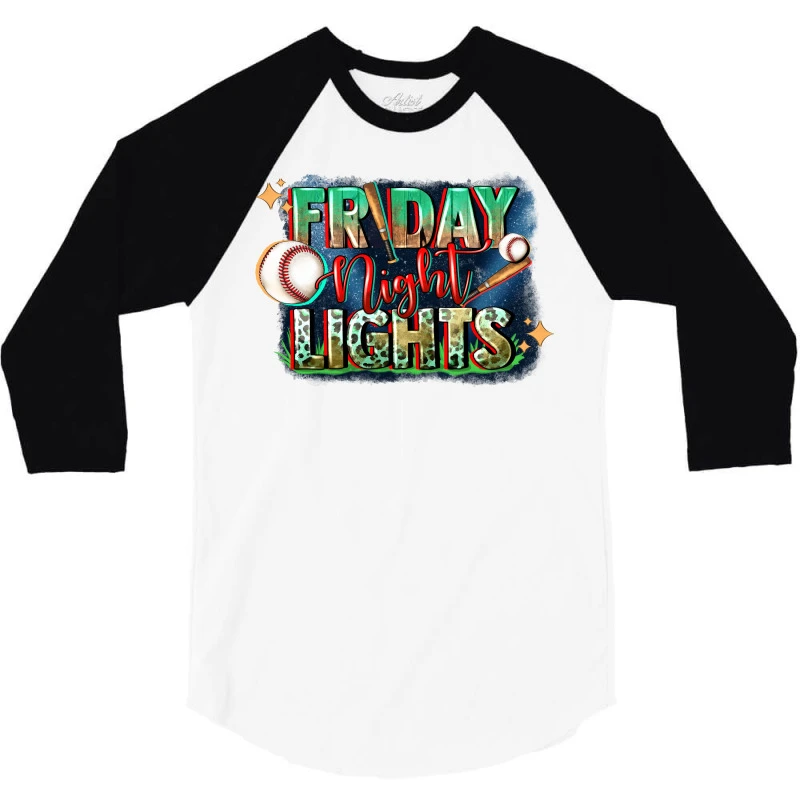 Friday Night Lights Baseball 3/4 Sleeve Shirt - Image 3