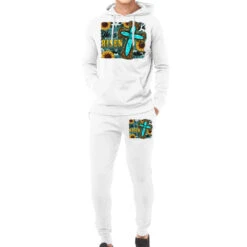 He Is Resin Western Cross Hoodie & Jogger Set