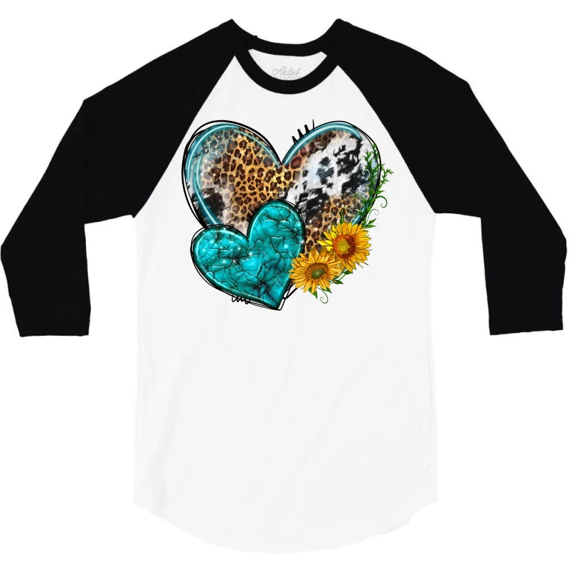 Western Heart 3/4 Sleeve Shirt - Image 3