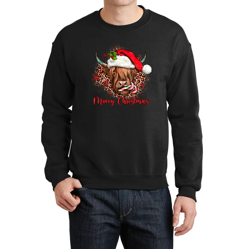 Mooey Christmas Cow Crewneck Sweatshirt