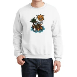 Pineapple Relaxing Under The Sun Crewneck Sweatshirt