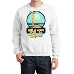 This Is How I Roll Scooter Obsessed Scootering Pun Crewneck Sweatshirt