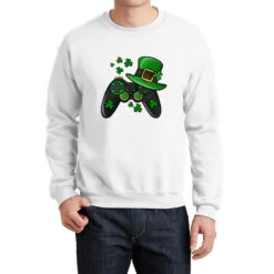 St Patricks Day Gamer Crewneck Sweatshirt