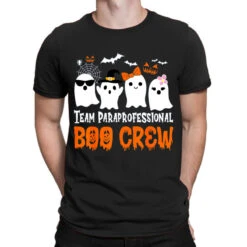 Team Paraprofessional Boo Crew Halloween Ghost T-Shirt