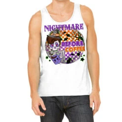 Nightmare Before The Coffee Halloween Tank Top