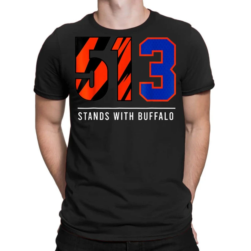 513 Stand With Buffalo Love For 3 Pray For Damar T-Shirt