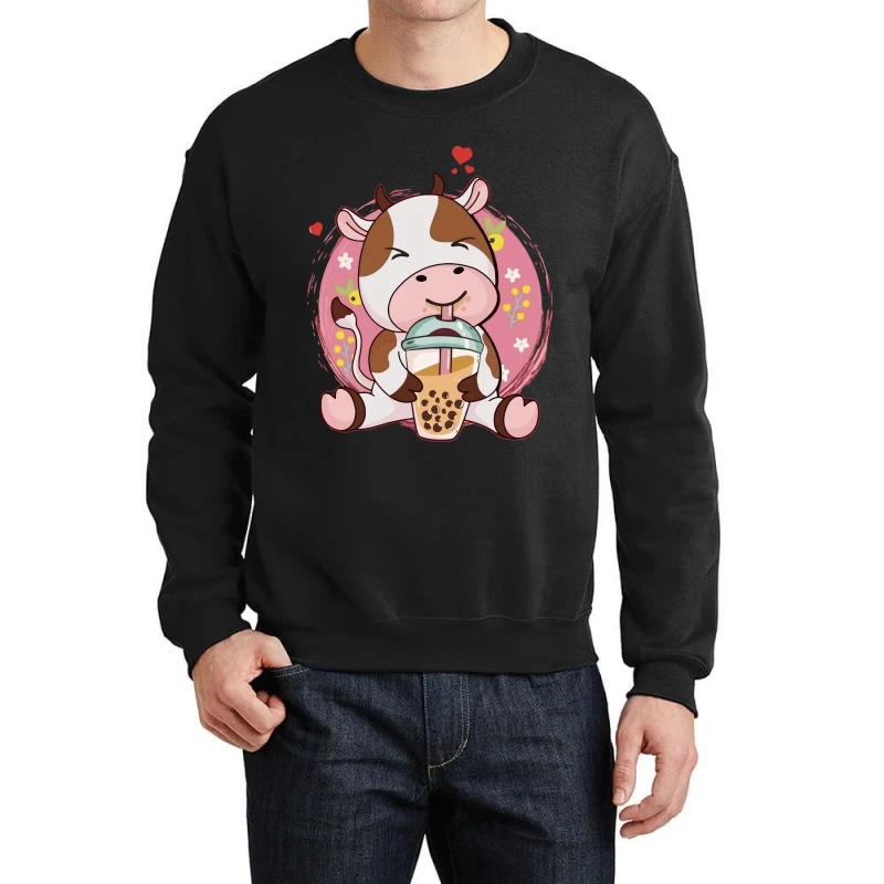 Baby Cow Boba Crewneck Sweatshirt
