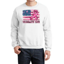 TeleHealth Tech American Cancer Flag Crewneck Sweatshirt