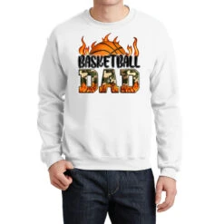 Western Basketball Dad Crewneck Sweatshirt