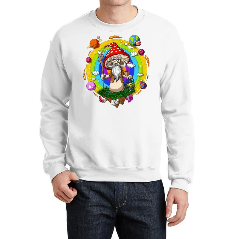 Magic Mushroom Wizard Crewneck Sweatshirt
