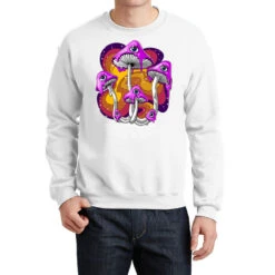 Psychedelic Magic Mushrooms Trip Crewneck Sweatshirt