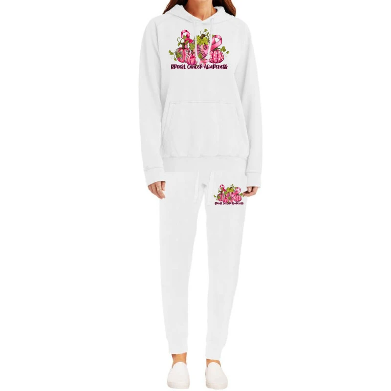 Breast Cancer Awareness Pumpkins Hoodie & Jogger Set - Image 2
